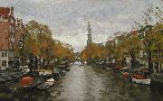 Prinsengracht canal unknow artist